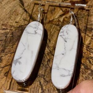 Magnesite Earrings 2 1/4”